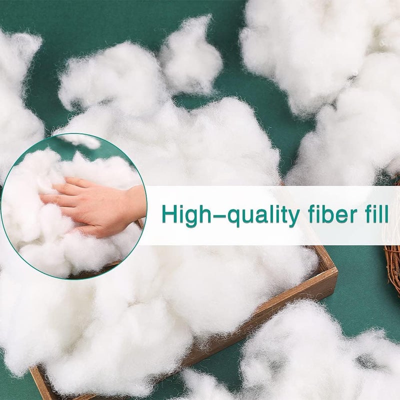 LOKUNN High Resilience Pillow Fill  500g Polyester Fiber  Stuffing for Pillows  Stuffed Animals  DIY Crafts - Image 4